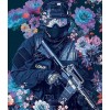 Police Flowers Diamond Painting Kit