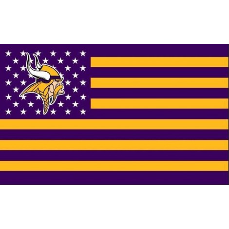 Minnesota Vikings Flag Diamond Painting Kit