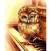 Owl Playing Piano Diamond Painting Kit