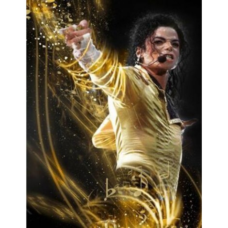 Michael Jackson Gold Diamond Painting Kit